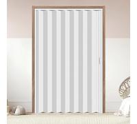Adjustable Folding Door Set 155x180cm Sliding Door Interior Folding Doors Customizable Room Divider SpaceSaving Solut for Laundry Cabinet& Functal Design