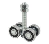 Adjustable Folding Door Sliding Systems Stainless Steel Rollers Noises Reduction Track Mechanism for Home and Industrial Stainless Steel Folding Door Pulley Quiet Sliding Set