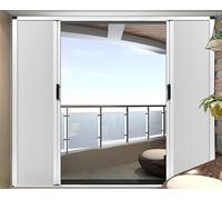 Adjustable Folding Door Waterproof & Insulated Interior Folding Doors with Aluminum Frame Space-Saving Design for Shower Bathroom Kitchen Closet - 165×190cm