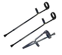 Adjustable Folding Elbow Crutches with Pivoting Closed-Cuff, Lightweight Aluminum Design for Enhanced Mobility Support