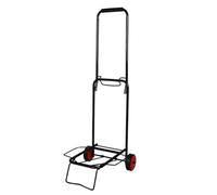 Adjustable Folding Hand Cart, Lightweight Metal Trolley with 2 Wheels, Multi-Purpose La n for Office, Garden & Stairs - Portable Dolly for Easy Transport