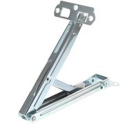 Adjustable Folding Hinge with 13 Positions, Sloped Support Bracket for Drawing Desk, Painting Table, Carbon Steel Lift Component, Folding Mechanism for Drafting Board Furniture Support
