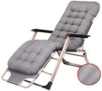 Adjustable Folding Lawn Lounge Chairs with Cushions - Outdoor Reclining Camp Seats for Deck, Patio, Poolside, Beach, Yard - Supports 396lbs (Blue Color)