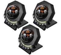 Adjustable Folding Luminous Car Compass Ball with Removable Night Glow | Precise Direction Guidance for Drivers and Hikers, Foldable Design, Acrylic and ABS Material, for Truck Dashboards