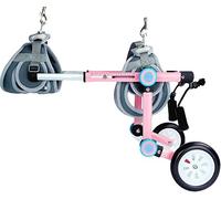 Adjustable Folding Pet Wheelchair for Did Dogs - Portable li Cart for Rear Legs - Ideal for Indoor & Outdoor Use - Dog Rehabilitat Support Tool