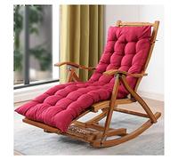 Adjustable Folding Rocking Chair with Ottoman - Portable Recliner with Removable Headrest & Footrest for Indoor/Outdoor Use - Perfect for Living Room Patio Deck Camping and Relaxation