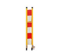 Adjustable Folding Scissor Gate, 3.9 Ft Tall Expandable Metal Barricade with Casters, Portable Retractable Fence for Traffic Control & Safety Management