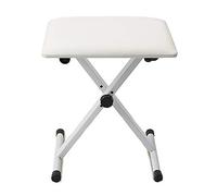 Adjustable Folding Shower Stool Non-Slip Bathroom Seat Height-Adjustable Vanity Stool Ideal for Seniors and Disabled Compact Design for Small Spaces White