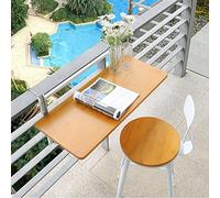 Adjustable Folding Side Table | Wall-Mounted Rain Table | Versatile Outdoor Deck Table for Small Spaces & Entertaining - Space-Saving Patio & Balcony Solution