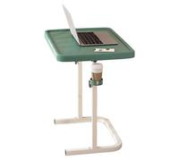 Adjustable Folding Sofa Bedside Table - Portable Height-Adjustable TV Tray with Cup Holder Versatile Couch Table for Dinner & Laptop Use Space-Saving Design