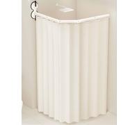 Adjustable Folding WallMounted Shower Curtain Rod with Double Suction Cups HeavyDuty Bath Rod for Bathroom & RV Natural Color 80x180cm SpaceSaving Design