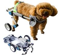 Adjustable Folding Wheelchair for Small Dogs Rear Leg Support for Paralyzed s Helps Dogs Regain Mobility Durable Lightweight DesignSize M Colorful Options