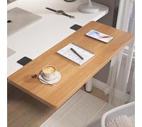 Adjustable Folding Work Table with Metal Bracket Easy Install & Removable Design Versatile Office Desk or Dining Table for Space Saving Solutions