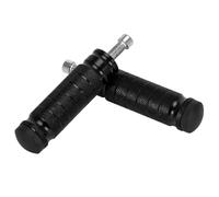 Adjustable Foot Pegs 2 Pcs M8 Universal Motorcycle Motor Bike Folding Footrests Footpegs Foot Rests Pegs Rear Pedals Set CNC Aluminum Motorcycle Part