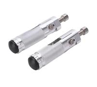 Adjustable Foot pegs 2pcs Motorcycle Motor Bike Folding Footrests Footpegs CNC Aluminum Universal Foot Rests Pegs Rear Pedals Set