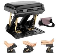 Adjustable Foot Rest Under Desk, Ergonomic Foot Support Desk Leg Rest with Height Levels, Posture Support Footrest, Circulation Foot Platform, Foldable Leg Elevation Stool for Home Office Comfort