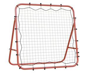 Adjustable Football Kickback Rebounder Ball Rebound Net, Steel and PE vidaXL