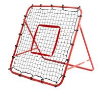 Adjustable Football Rebound Net 100x100cm | Dual-Angle Soccer Trainer with Steel Frame | Portable Folding Rebounder for Passing & Shooting Practice | Outdoor Sports Equipment for Youth & Adult