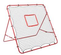 Adjustable Football Rebound Net 150x150cm | Dual-Angle Soccer Trainer with Steel Frame | Portable Folding Rebounder for Passing & Shooting Practice | Outdoor Sports Equipment for Youth & Adult
