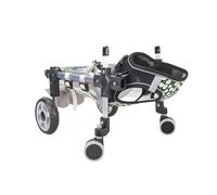 Adjustable Four Wheel Pet Wheelchair Walking Dog Cart for Independently Movement and Daily Activity Stable Walking Dog Cart