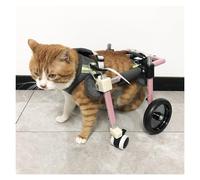 Adjustable Four-Wheeled Dog Wheelchair, Dog Wheelchair with Disabled Hind Legs Walking, Easy to Assemble, Walking Exercise Support, XS/S/M/L/XL/XXL Full Support Assist(Pink,XL)
