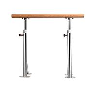 Adjustable Freestanding Ballet Barre for Home - 150CM Silver Dance Bar for Adults, Perfect for Indoor Dance Studio and School Use, Height Adjustable Dancing Pole