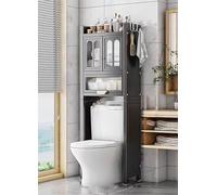 Adjustable Freestanding Bathroomwith PullOut Der Stainless Steel MultiUse Above Toilet Sto Black 50cmSolut for Home