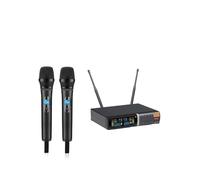 Adjustable Frequency UHF Metal 2and 4-channel Wireless Mic System Cordless Microphone Suitable For Karaoke And SpeechA(320U 1)