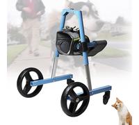 Adjustable Front Leg Dog Wheelchair - Lightweight 4-Wheel Pet Stroller with Support Straps Ideal for Pets with Mobility Issues Hip and Leg Support for Dogs