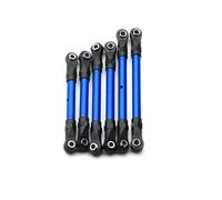 Adjustable Front & Rear Pull Rod Link Tie Rod Steering Rod for Trax-xas for Slash for Hoss for Rustler for Stampede 4x4(Blau)