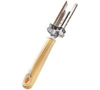 Adjustable Fruit and Vegetable Corers Tool 2-in-1 Stainless Steel Pepper Seed Corer Remover Bell Pepper Cutter Deseeder Quick and Easy Fruit Vegetable Deseeder for Kitchen(Yellow)