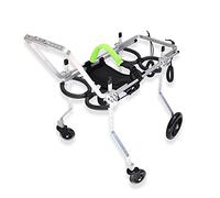Adjustable Full-Body Dog Wheelchair for Rehabilitation Includes Belly Band for Spine Protection Suitable for Dogs 11-20 lbs (5-9 kg)