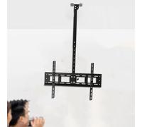 Adjustable Full Motion Ceiling TV Mount, Flip Down Design for Large Screens, Space Saving, Easy Installation