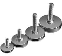 Adjustable Furniture Glide Leveling Feet Pad -16pcs Levelling Machine Feet M6 M8 M10 Screw in Height Adjustable Foot Base Dia 30mm 35mm 43mm(43mm Dia M8x40mm)