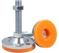 Adjustable Furniture Glide Leveling Feet Pad -2pcs 120mm Base Heavy Duty Fixed Adjustable Legs M16 M20 M24 M30 Non-Skid Lathe Foot Cups Articulated(D120 X M20x300mm)