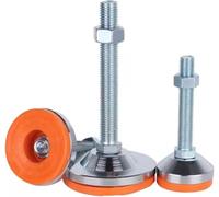 Adjustable Furniture Glide Leveling Feet Pad -2pcs 80mm Base Heavy Duty Fixed Adjustable Legs M12 M14 M16 M20 Non-Skid Lathe Foot Cups Articulated(Base Dia80xM12x150mm)