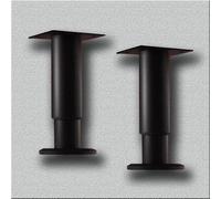 Adjustable Furniture Legs 2 Pack Support Legs for Sofas Cabinets and Sinks No Drill Mounting Brackets Black Height 1830cm (7" 11.8")