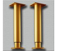 Adjustable Furniture Legs 2Pack Gold Support Legs for Sofas & Cabinets 16.5" 30" Height No Drill UnderCounter Brackets for Sink Home Dr Upgrade.