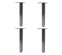 Adjustable Furniture Legs 4 Pack Gray Non Slip Pads for Coffee Table Nightstand Sofa Cabinet Dresser Bed 33cm 12.99in Height Perfect for Home Renovation