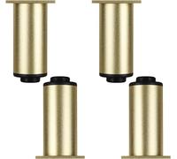 Adjustable Furniture Legs, Aluminum Alloy Replacement Feet for Cabinets, Tables, Sofas, and Bookcases, Includes Screws, Height Adjustable