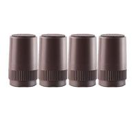 Adjustable Furniture Lifter Bed Adds 100mm Height to Beds Sofas Cabinets Set of 4(Dark Brown)