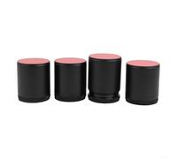 Adjustable Furniture Risers Set 4PCS with NonSlip Shock Absorbing Pads for Bed Furniture Elevation and Stability (Black)