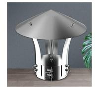 Adjustable Galvanized Metal Chimney Flue Cover - Durable All-Weather Protection for Roof Exhaust, Ventilation, and Rust Resistance - Ideal for Home and Outdoor Use