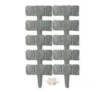 Adjustable Garden Border Fence, Modular Plant Edge Divider, Easy Install Lawn Barrier for Flower Beds and Decorative Yard Protection