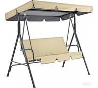Adjustable Garden Canopy Swing Chair - Removable Cushions, Comfortable Outdoor Patio Bench for Relaxation by Poolside or Porch - Perfect for Engaging Your Outdoor Space