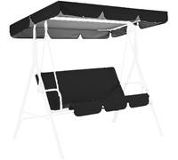 Adjustable Garden Canopy Swing Seat Chair with Removable Cushion Outdoor Patio Swinging Bench for Poolside Relaxation and Comfort