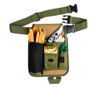 Adjustable Gardening Tools Belt Bag - Multi-Pocket Organizer with 6 Pockets Garden Tool Waist Bag, Oxford Waterproof Tool Pouch for Home, Garden, RV, Cleaning (Army Green)