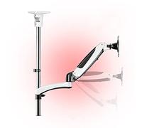 Adjustable Gas Spring Single Monitor Arm Mount Stand for 15" 27" Screens VESA 75x75/100x100 Holds Up to 17.6lbs Swivel and Tilt Functionality