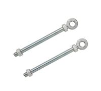 Adjustable Gate Eyes - 12mm, 16mm, or 19mm Pin | 100mm Shaft | Heavy Duty Galvanised Hinge Eye for Gates & Fencing | Rust-Resistant Steel | Ideal for Agricultural & Outdoor Use (12mm x 100mm)