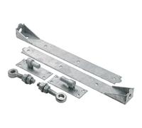 Adjustable Gate Hinges Pair 900mm 36" Galvanised Heavy Duty Hook and Band Stable Garden Shed Door
